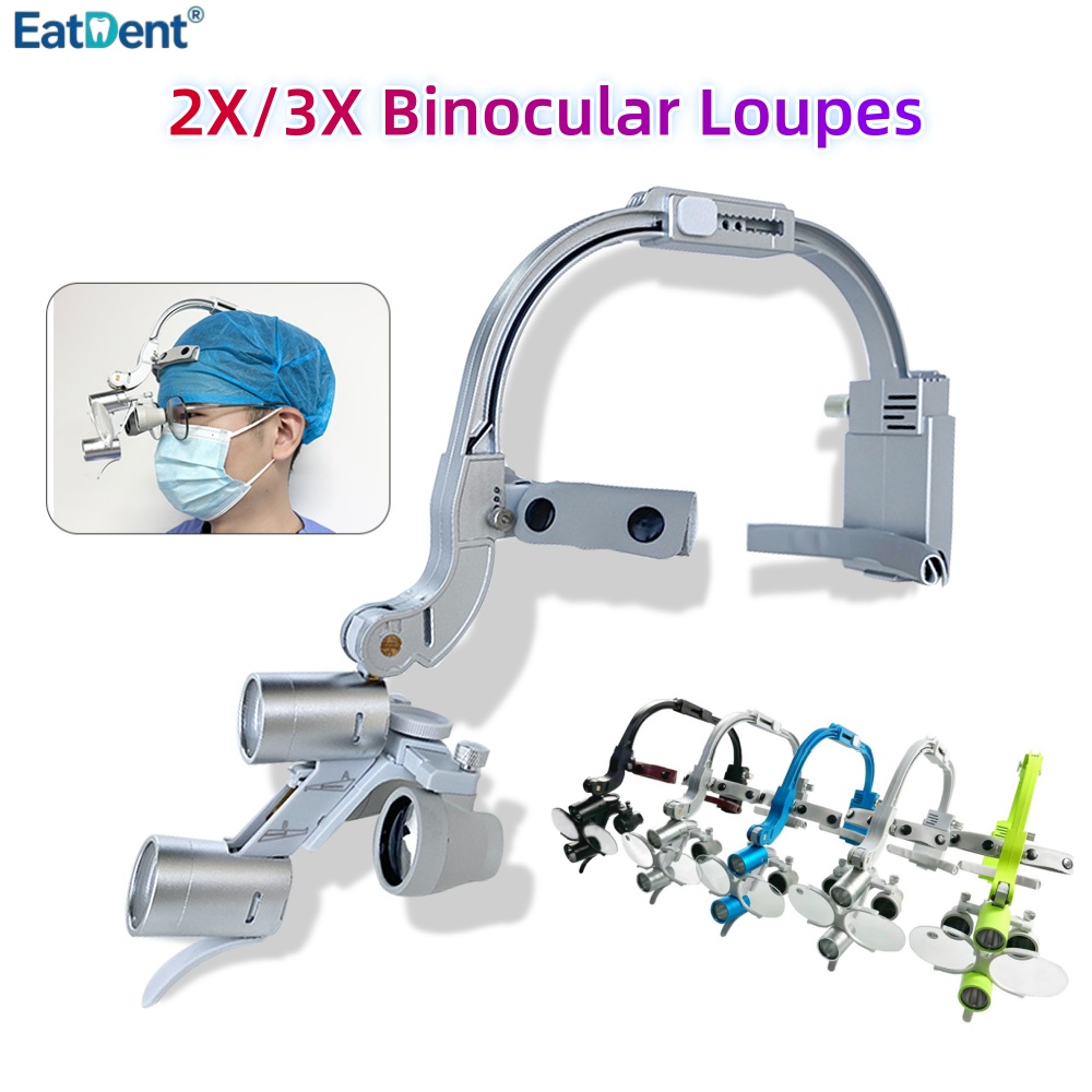 Magnifier With Light - Lampu Kepala LED Gigi 2.5X/3.5X dengan