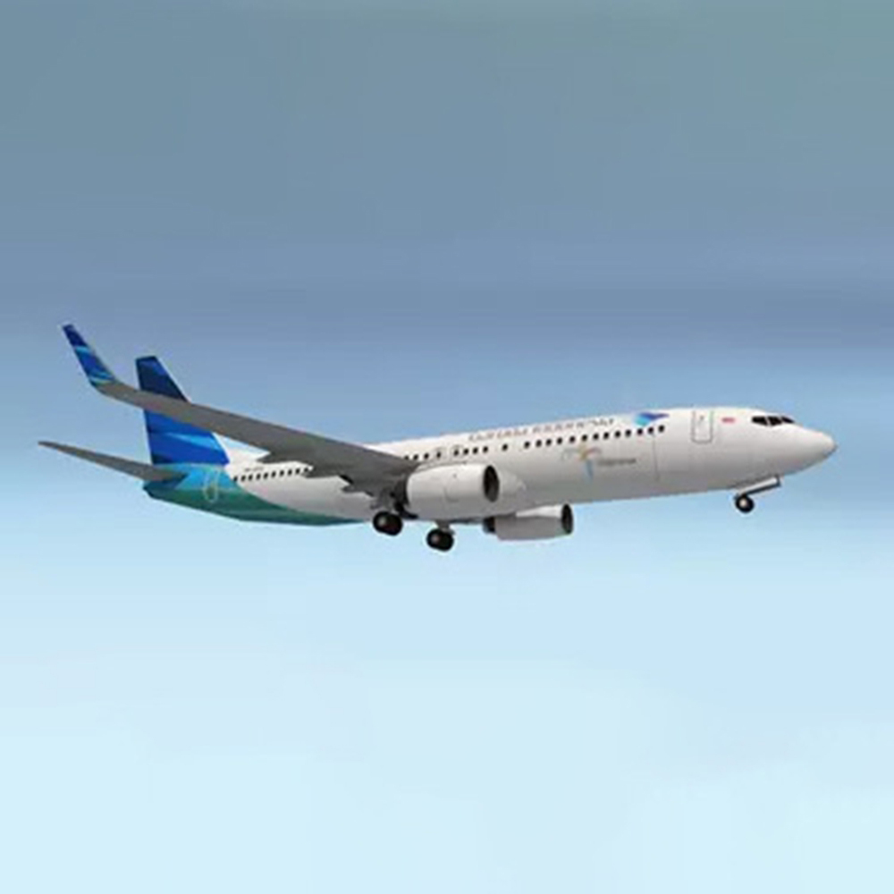 Model Kit Indonesia - 1:100 Model Mikro 3D Boeing 737-800