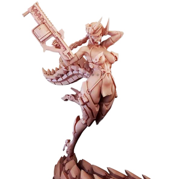 Model Kit Waifu - Kit model Resin 75mm figur kecantikan