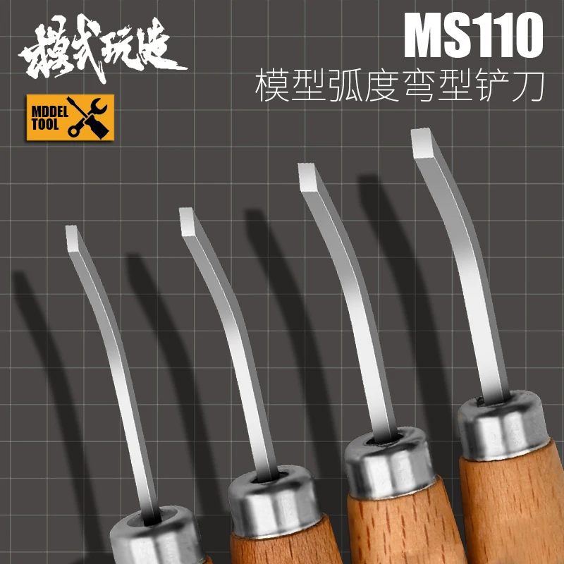 Model Kit Cutter - Alat Pemodelan Pahat Busur Sekop Bengkok