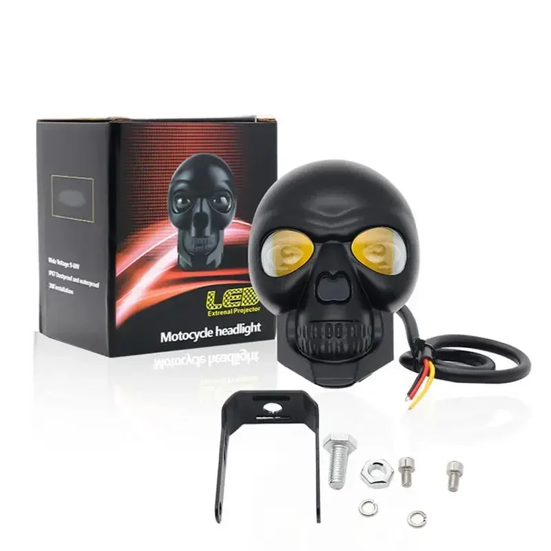 Magnifier With Light - Lampu kabut tengkorak motor, lentera sorot