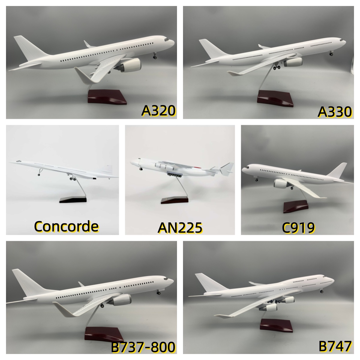 Model Kit Planes - Kit Model Pesawat Terbang DIY Putih