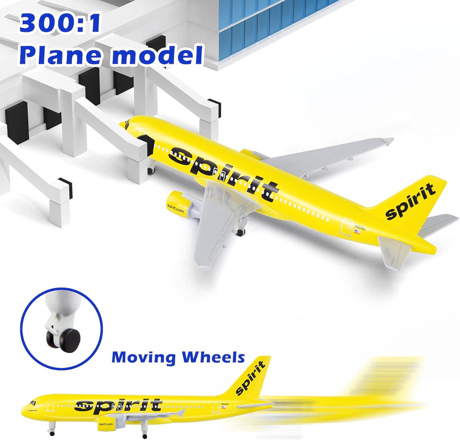 Model Kit Planes - Model Pesawat Spirit A320 20cm, Kit