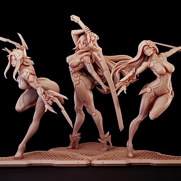 1/24 (3 orang) Model resin tid - Model Kit Waifu ulasan dan harga