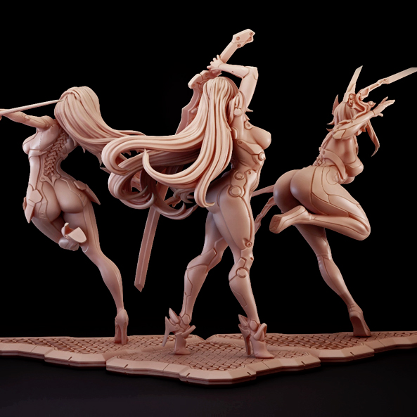 1/24 (3 orang) Model resin tid - Model Kit Waifu ulasan dan harga