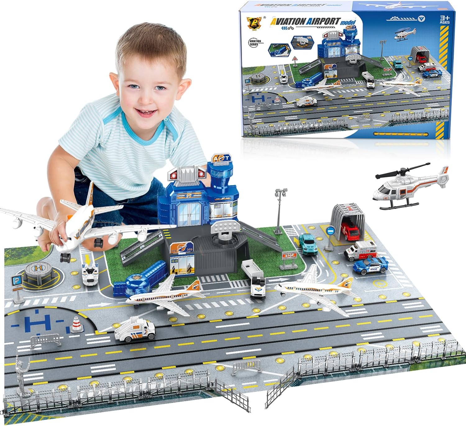 Set Mainan Pemandangan Bandara - Model Kit Planes ulasan dan harga