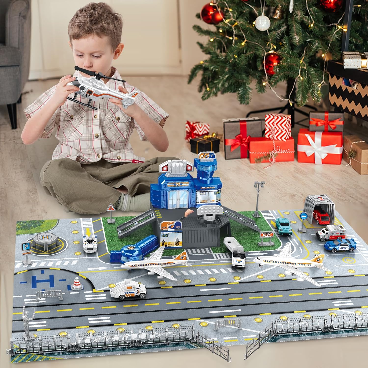 Set Mainan Pemandangan Bandara - Model Kit Planes ulasan dan harga