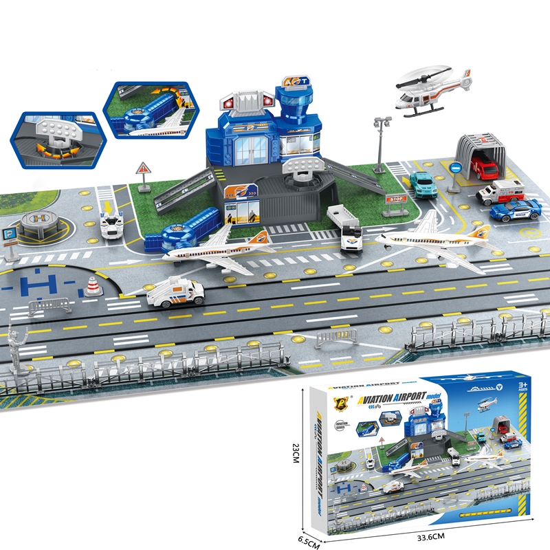 Set Mainan Pemandangan Bandara - Model Kit Planes ulasan dan harga