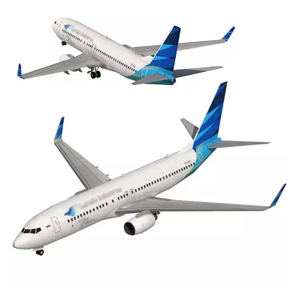 1:100 Model Mikro 3D Boeing 73 - Model Kit Indonesia ulasan dan harga