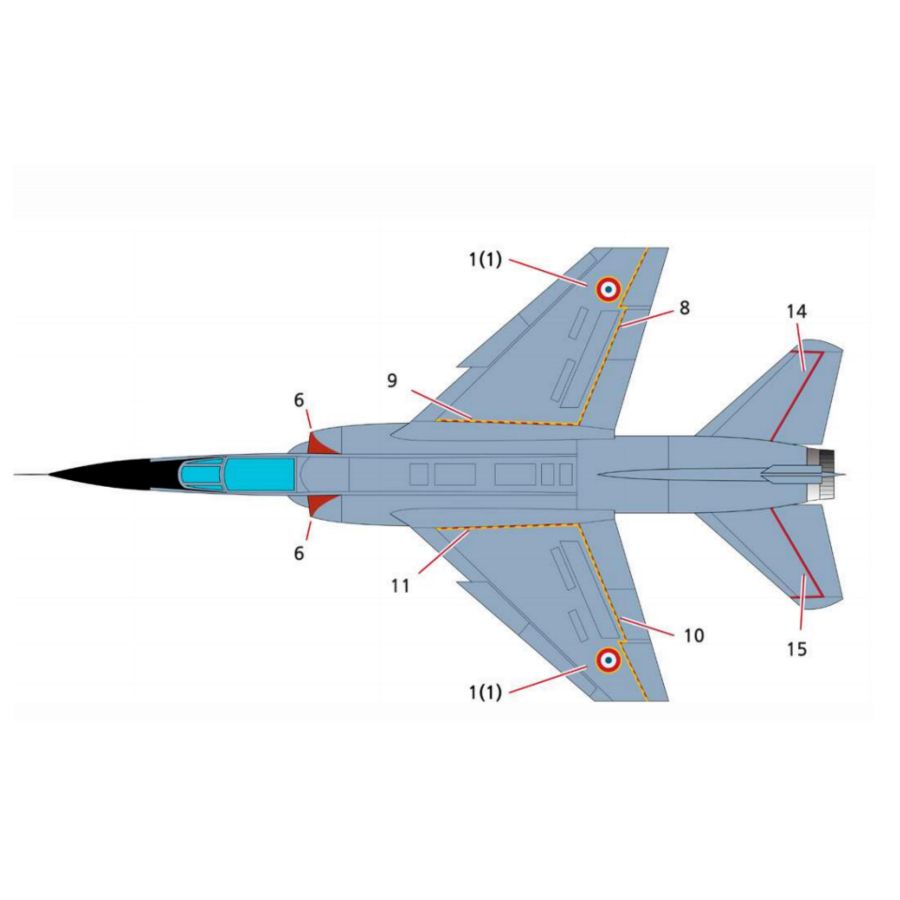 AC12665 ACADEMY 1/144 Dassault - Model Kit F1 ulasan dan harga