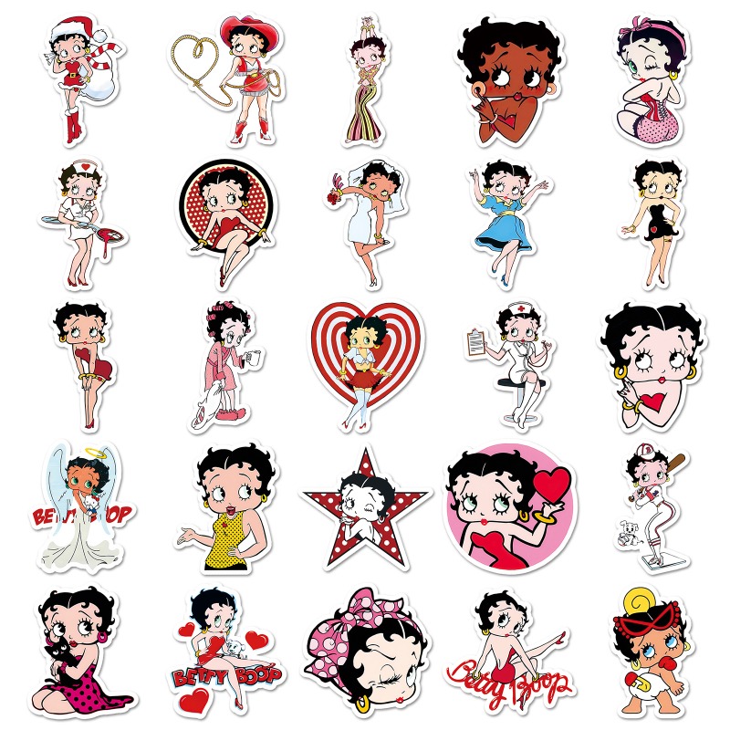 Stiker Betty Boop 50 lembar, w - Model Kit For Girls ulasan dan harga
