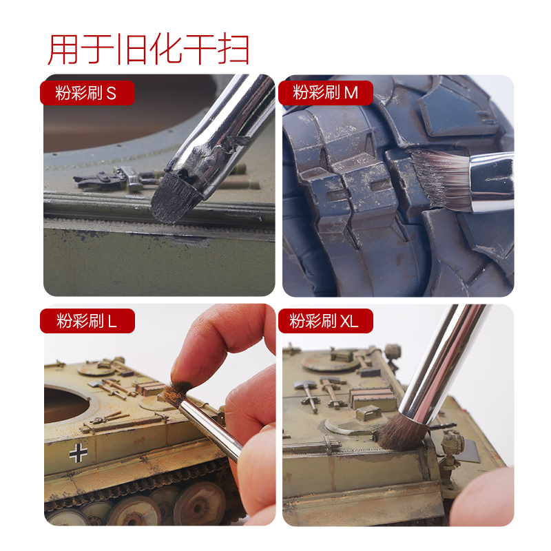 Kuas cat Pastel untuk skala Mo - Weathering Model Kit ulasan dan harga