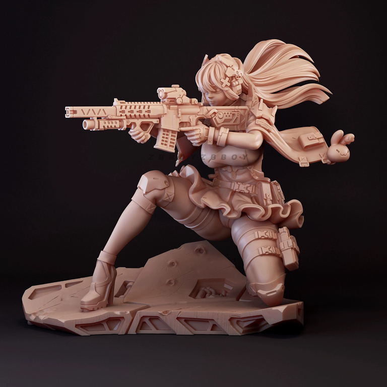 Perakitan dan pewarnaan model  - Model Kit Waifu ulasan dan harga